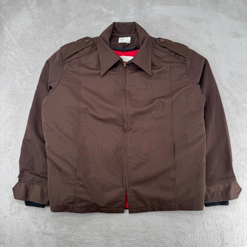 Vintage Riverside Mens Masterliner Jacket 48L Brown Preowned Stains Workwear